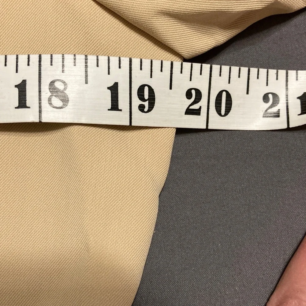 Pant Suit Anne Klein Beige Blazer Suit Jacket & Wide Leg Dress Pants 10 Petite - Picture 7 of 14